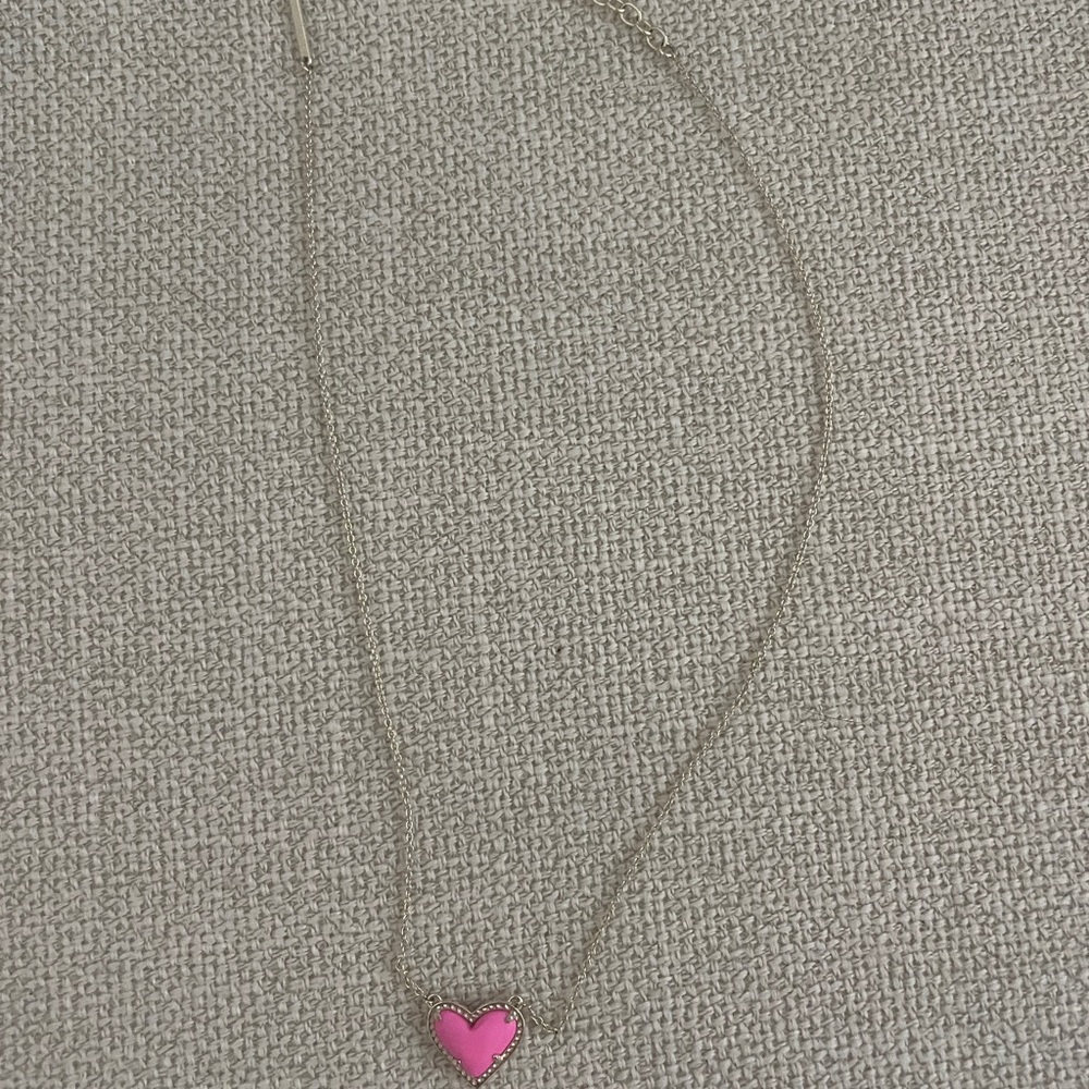 Pink Heart Pendant Necklace- Kendra Scott